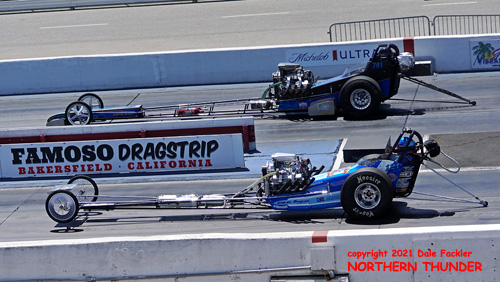 Dave Rosenberg - 7.0 PRO - #121 (near lane) vs 
Richard High - 7.0 PRO - #791 (far lane)